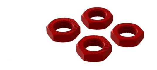 ARRMA ARA310906 Aluminum Wheel Nut 17mm Red (4) ARRMA ARA310906 Aluminum Wheel Nut 17mm Red (4)