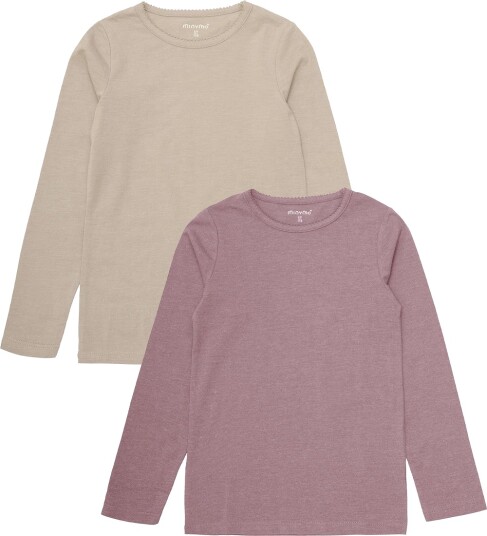 Minymo Basic 35 -T-Shirt Ls (2-Pack) - Multi/patterned - 128