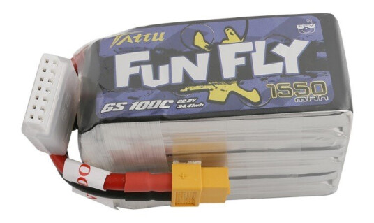 Gens 6s  1550mAh -100C - Gens Ace FunFly XT60