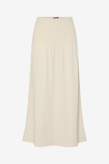 pieces   Maxi skjørt pcFess MW Smock Skirt Jrs BC   Beige