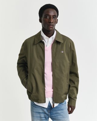 Gant Vindjakke i bomull JUNIPER GREEN L