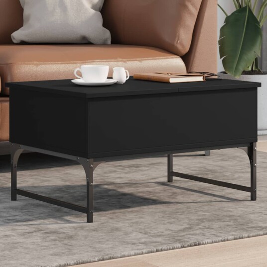  Salongbord svart 70x50x40 cm konstruert tre og metall 8721012479104