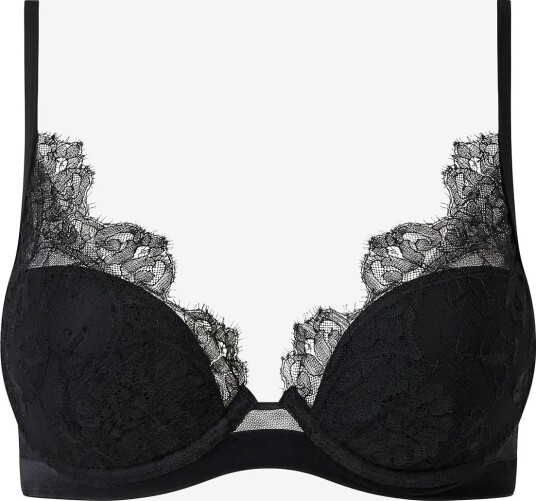 CHANTELLE Shadow Plunge T-Shirt Bra BLACK 75 D