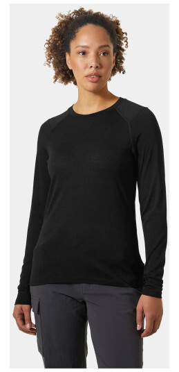 Helly Hansen Women’s HH Durawool Crew Long Sleeve Svart L