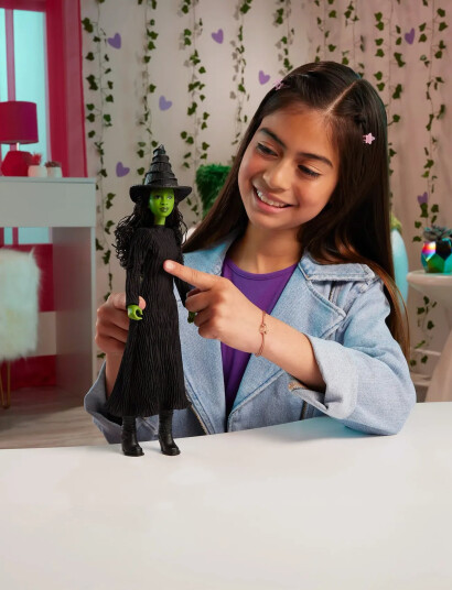 Wicked Singing Elphaba Motedukke Bevegelig Med Avtagbar Filmmote Og Tilbehør Multi Patterned One Size