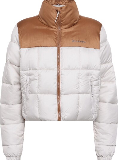 Columbia Sportswear Puffect Iii Cropped Jacket   DARK STONE CAMEL BROWN   XS