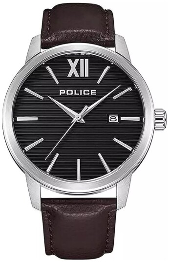 Police Herreklokke PEWJB2228403 Bedum Sort/Lær Ø44 mm