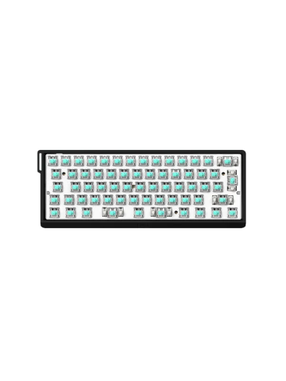 Wooting 60HE v2 ISO Split Plastic Uten numpad ISO Svart