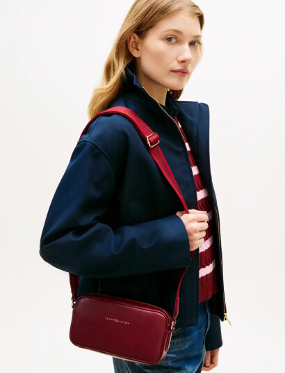 Tommy Hilfiger Th Essential Camera Bag Burgundy ONE SIZE