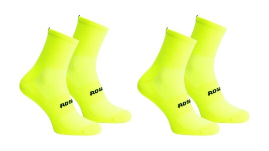 Rogelli Essentials Coolmax Strømper 2 pak Fluo Rogelli Essentials Coolmax Strømper 2 pak Fluo