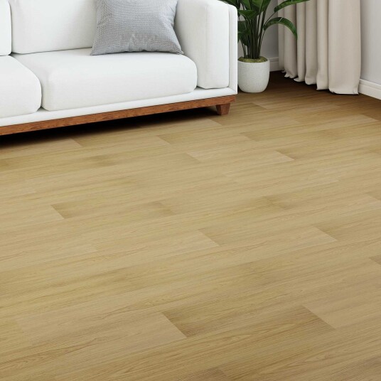 Laminatgulv 5 pcs Blek krem 101 x 20 x 0,8 cm Konstruert tre