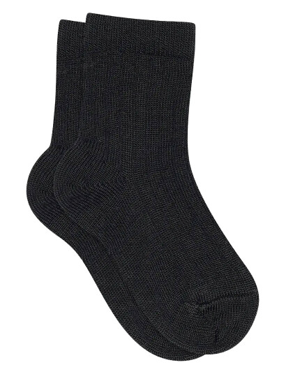 mp Denmark Wool Rib Socks - Grey - 25/28