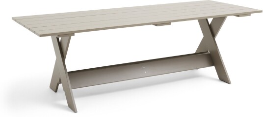Hay - Crate Dining Table L230 - London Fog - Utendørs Spisebord - Gerrit Rietveld - Grå - Tre Hay - Crate Dining Table L230 - London Fog - Utendørs Spisebord - Gerrit Rietveld - Grå - Tre