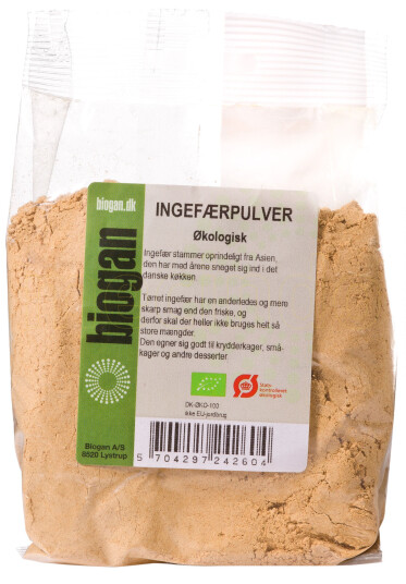 Biogan Ingefærpulver 100g Biogan Ingefærpulver 100g