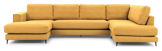 Juvila PALMA U-sofa, open end høyre, Gul Unoliving