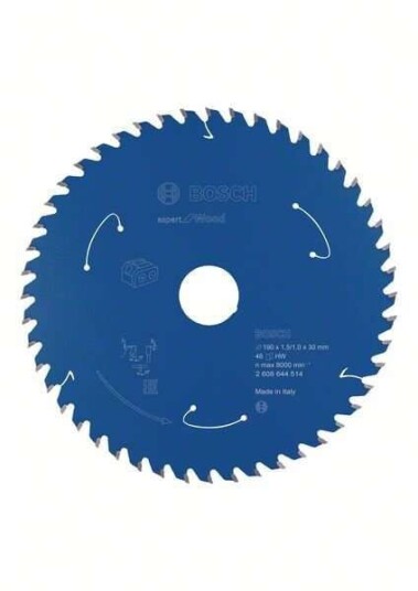 Bosch Expert For Wood 190 mm Sirkelsagblad med 48 Tenner for Batteridrevne Sager
