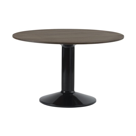 Muuto Midst søylebord Ø 120 cm Dark Oiled Oak-Black Muuto Midst søylebord Ø 120 cm Dark Oiled Oak-Black