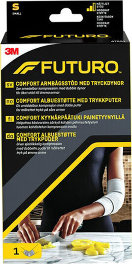 Futuro Comfort albuestøtte med trykkputer, Small, 1 stk.