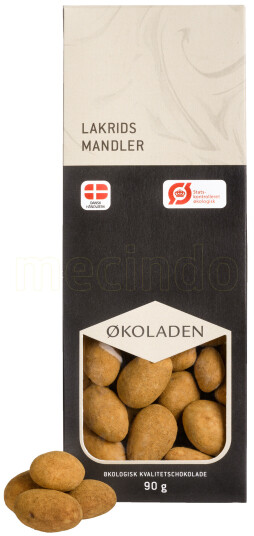 Økoladen Lakris Mandler 90g Økoladen Lakris Mandler 90g
