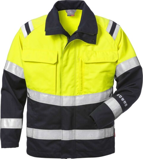 Fristads Jacka Flamestat 4176 Aths, Klass 2 Varsel Gul/marinblå 2xl