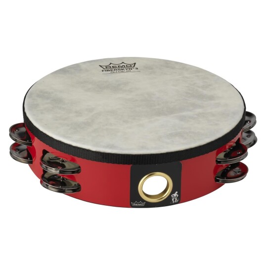 Remo Ta-5208-52- Fiberskyn Tambourine Quadura Deep Rød, 8"