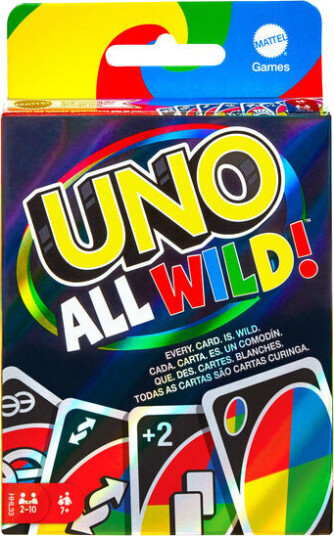 Mattel UNO All Wild Kortspill for Barn 7+ År Mattel UNO All Wild Kortspill for Barn 7+ År