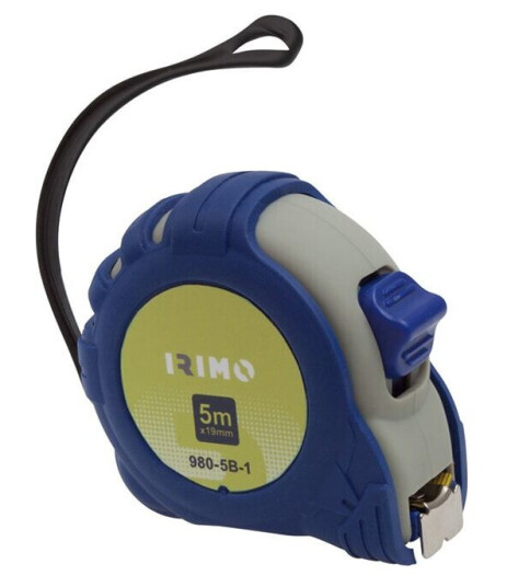 Irimo Måttband Kort, Stål 3m X 19mm, Mm/mm, Klass 2, Gummigrepp