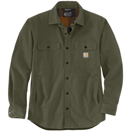Carhartt Workwear Carhartt M's Canvas Fleece Lined Shirt Jacket Basil Basil L