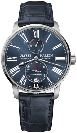 Ulysse Nardin Herreklokke 1183 310 43 Marine Collection Blå/Lær Ulysse Nardin Herreklokke 1183 310 43 Marine Collection Blå/Lær