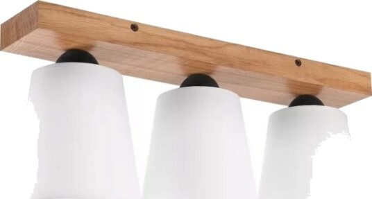 Taklampe Lamkur Lamkur Lula 47591 Boho I Tre Med Skjermer 3X60w E27 Hvit/Tre