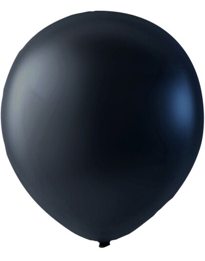 100 stk 13 cMEGAPACK Svart Metallic Små Ballonger