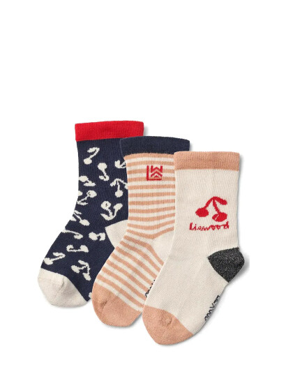 Liewood Silas Socks 3-Pack - Multi/patterned - 17/18 Liewood Silas Socks 3-Pack - Multi/patterned - 17/18