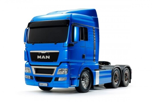 Tamiya 1/14 Man TGX 26.540 6x4 XlX with Pre-Painted Body Light Metallic Blue