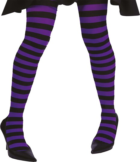 Fiestas Guirca Tights Svart Lilla Stripete One-size 17158
