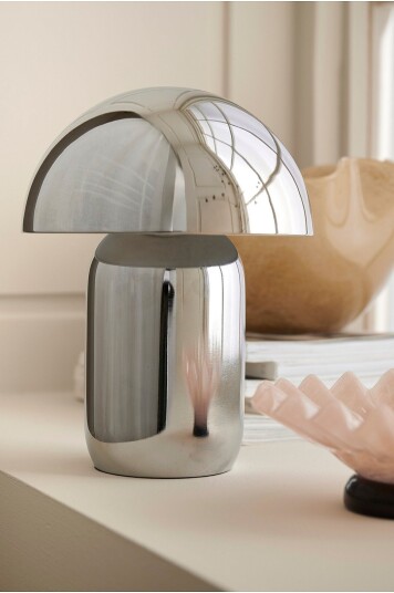 Ellos Home Ted oppladbar bordlampe Krom