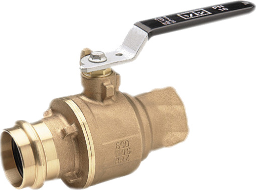 54 mm x 2" hylse/hylse trykkkuleventil i rødgods