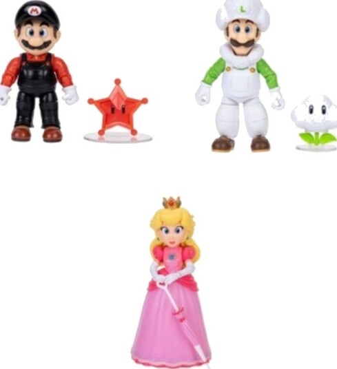 Super Mario Galaxy Movie  5 inch Figure with Accessory 6ct Wave 2 Assortment
