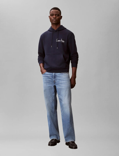 Calvin Klein Jeans Eu 350Terry Ck Graphic Hoodie Navy M