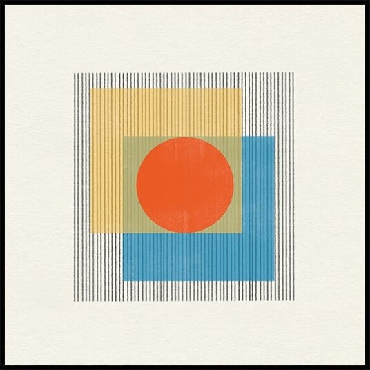 Geometric Harmony Poster Plakat / 70x70cm