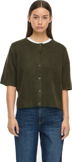 VILIGA 2/4 O NECK KNIT CARDIGAN FORREST NIGHT VILIGA 2/4 O NECK KNIT CARDIGAN FORREST NIGHT