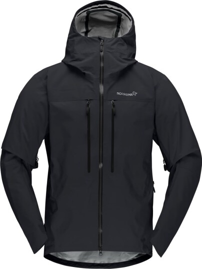Norrøna Men's Trollveggen GORE TEX Pro Light Jacket Caviar Black XXL