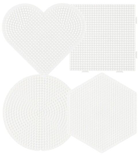 Hama Ironing bead plates - Shapes 4pcs. Hama Ironing bead plates - Shapes 4pcs.