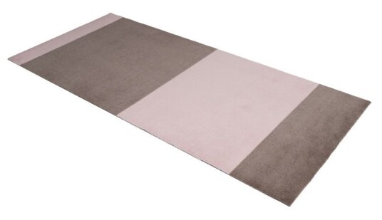 Tica Copenhagen Gulvmatte Stripes LysRosa-Sand 90x200cm
