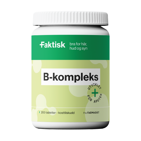 Faktisk B kompleks tabletter 200 stk. Faktisk B kompleks tabletter 200 stk.