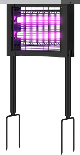 Solcelle insektlampe Svart IP65 10W dekker opptil 60m2