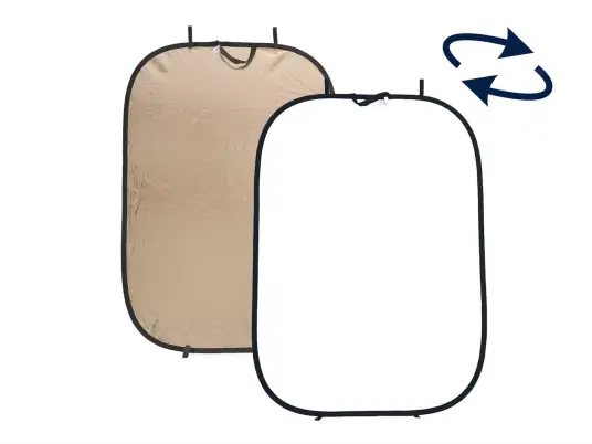 Manfrotto Collapsible Panelite Reflector 1.2 x 1.8 meter - Sunfire og Hvit