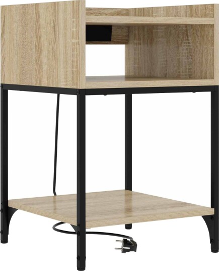  Nattbordskap Sonoma eik 40 x 40 x 61 cm Konstruert tre