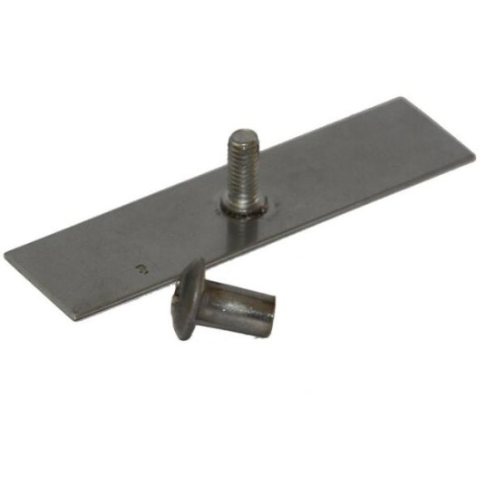 Design4Bath TBD-0102 Limplate til dobbelt rørklammer 10-pk Installasjon