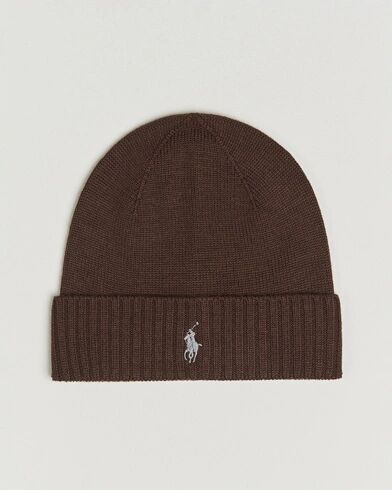 Polo Ralph Lauren Merino Beanie Brown Melange