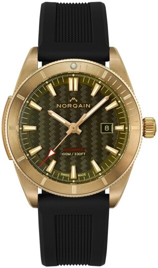 Norqain Herreklokke NZ1000ZIA/K105/10BC.20Z Adventure Grønn/Gummi